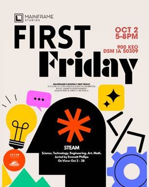 Picture for 'Mainframe's First Friday Featuring STEAM' event