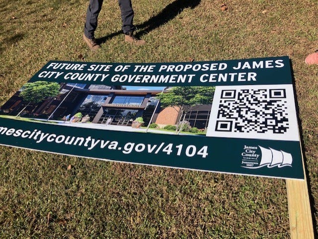 picture of sign for government center