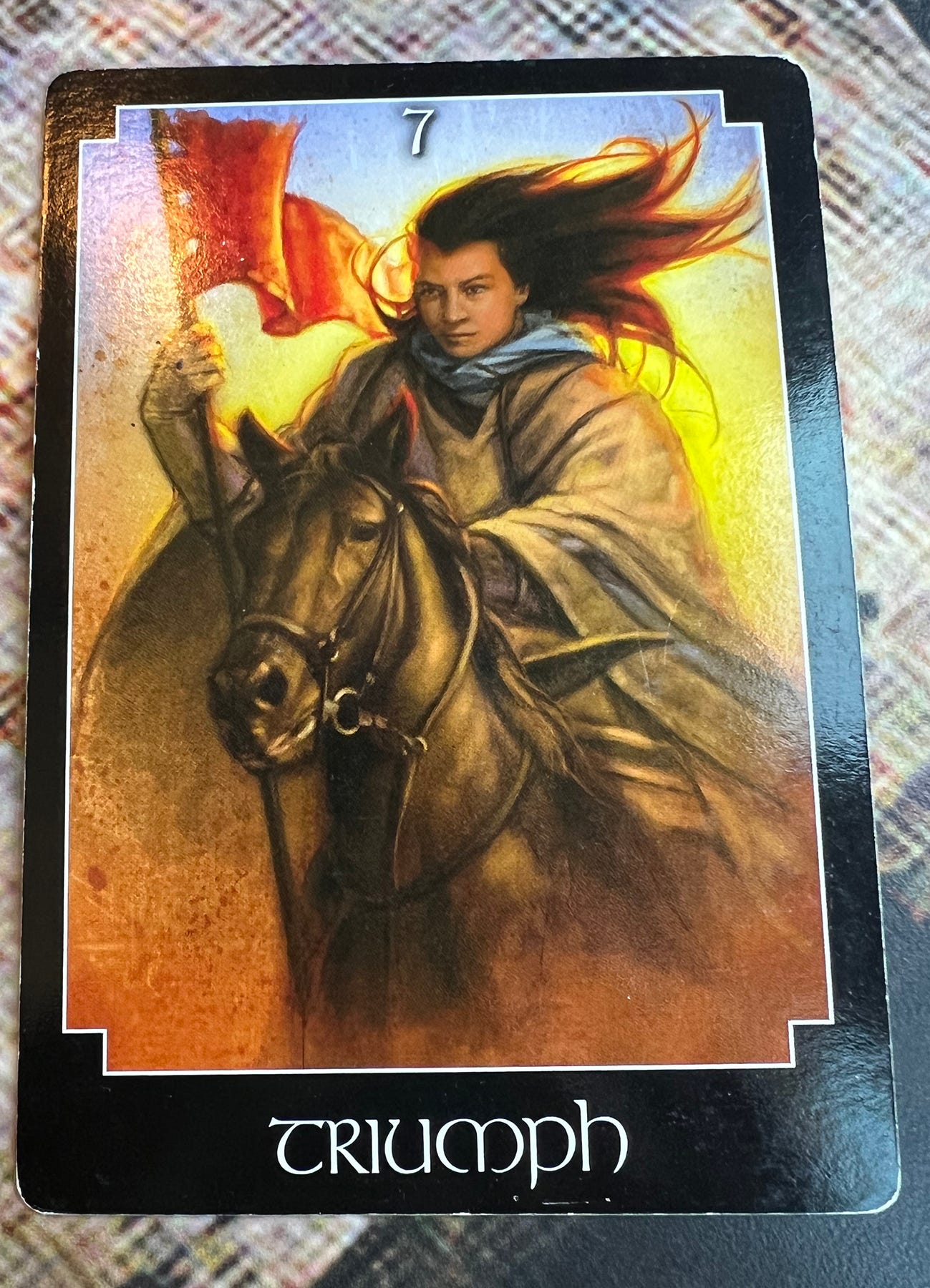 The Triumph card from the Psychic Tarot Card Deck