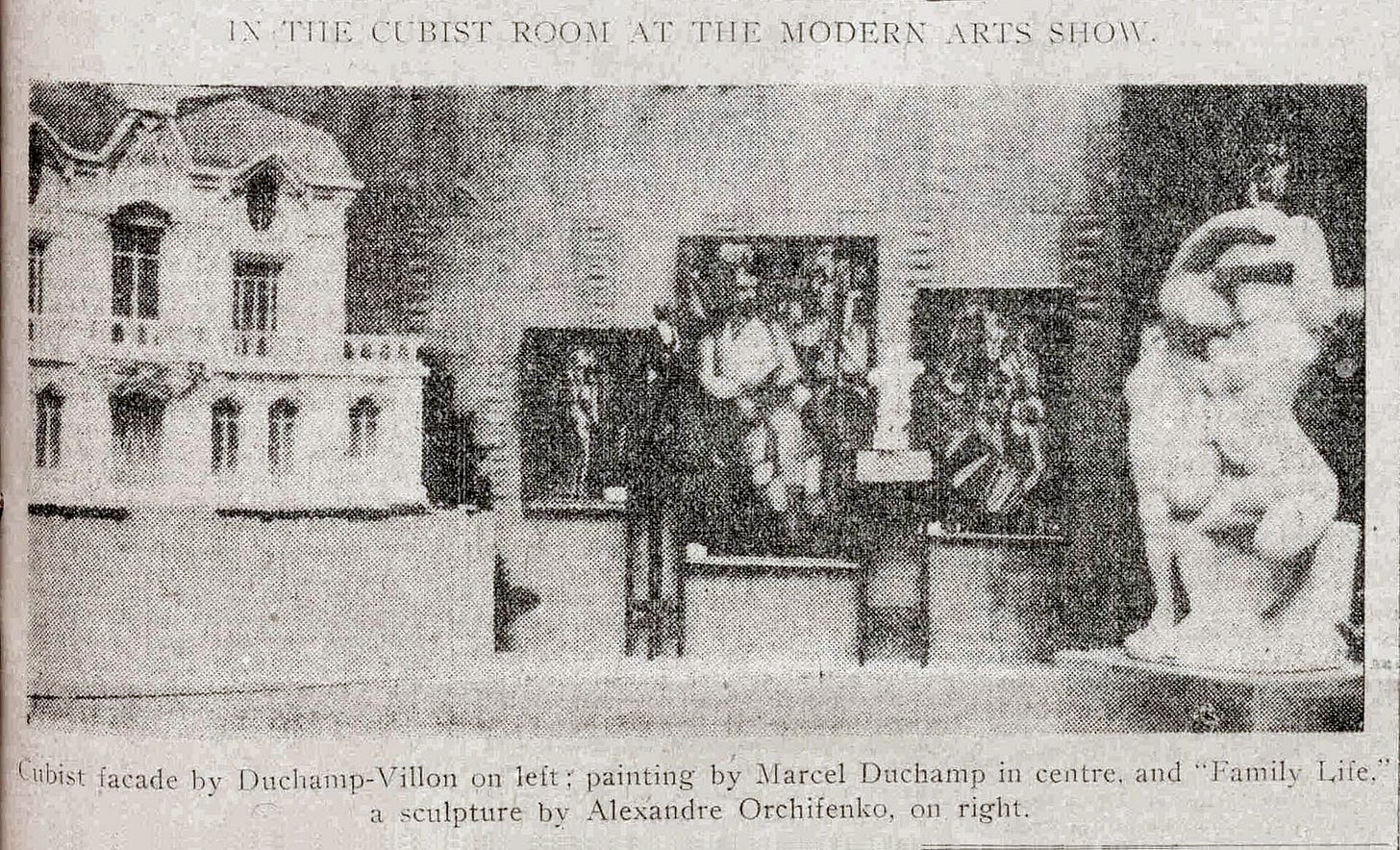 Armory Show 1913 cubist room Armory Show 1913 cubist room