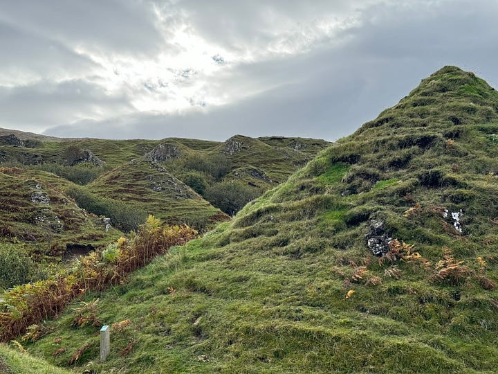 Faerie sites on the Isle of Skye (stream, mounds, hills)