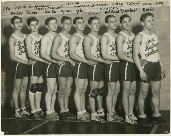 Irene Kaufmann Settlement, junior basketball team, Dec. 1929