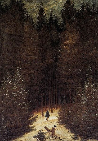 Ficheiro:The Chasseur in the Forest by Caspar David Friedrich.jpg