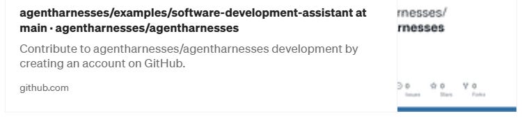 Agent Harnesses 示例截图之二。