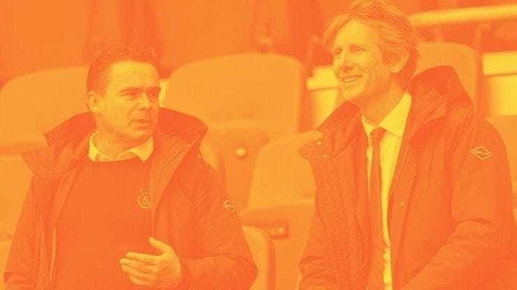 Marc Overmars y Edwin Van der Sar