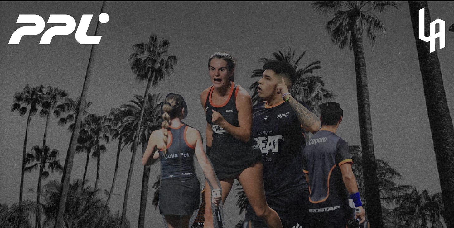 The Los Angeles Beat pro padel league team