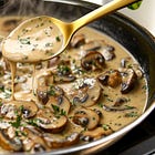 Easy, Healthy and Juicy Poached Chicken with Mushroom Ragout