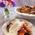 almost the last of the peaches + breakfast crumble