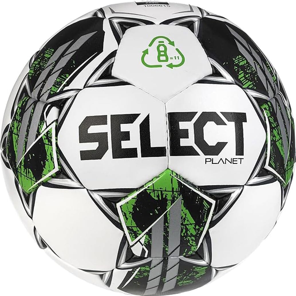 SELECT Planet Eco-Friendly Soccer Ball, White/Green V23, Size 5 :  Amazon.sg: Sporting Goods
