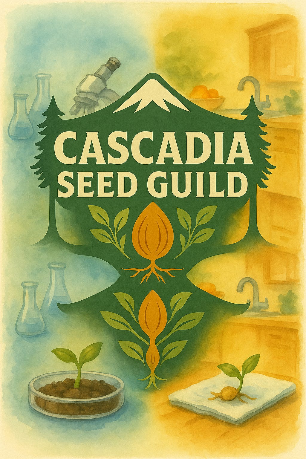 Cascadia Seed Guild Logo Concept Cascadia Seed Guild Logo Concept