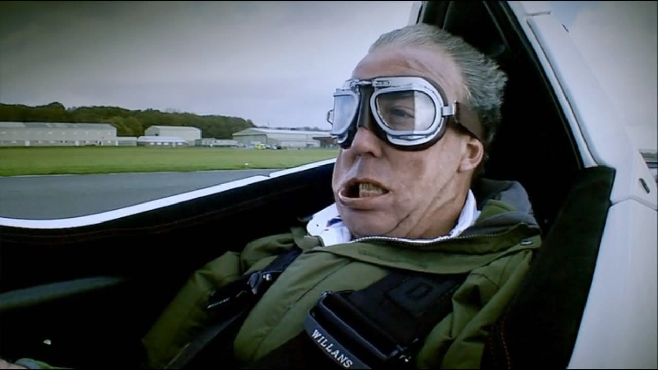 Top Gear - Jeremy Clarkson's face when driving the BAC Mono