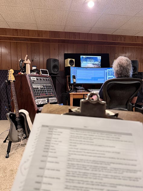 Kent at Uproar / timecoded notes / mixing-room photos