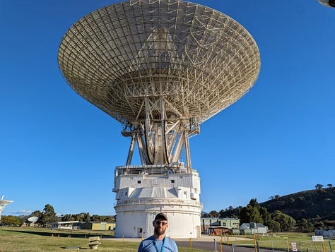 Michael Plis visit to CDSCC Canberra DSN NASA Listening Station.