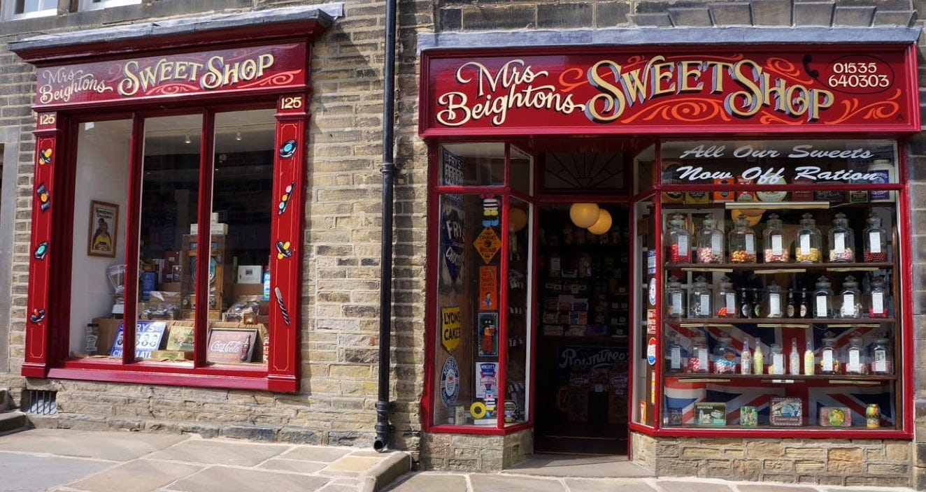 Mrs Beightons Traditional Sweet Shop in Haworth, West Yorkshire