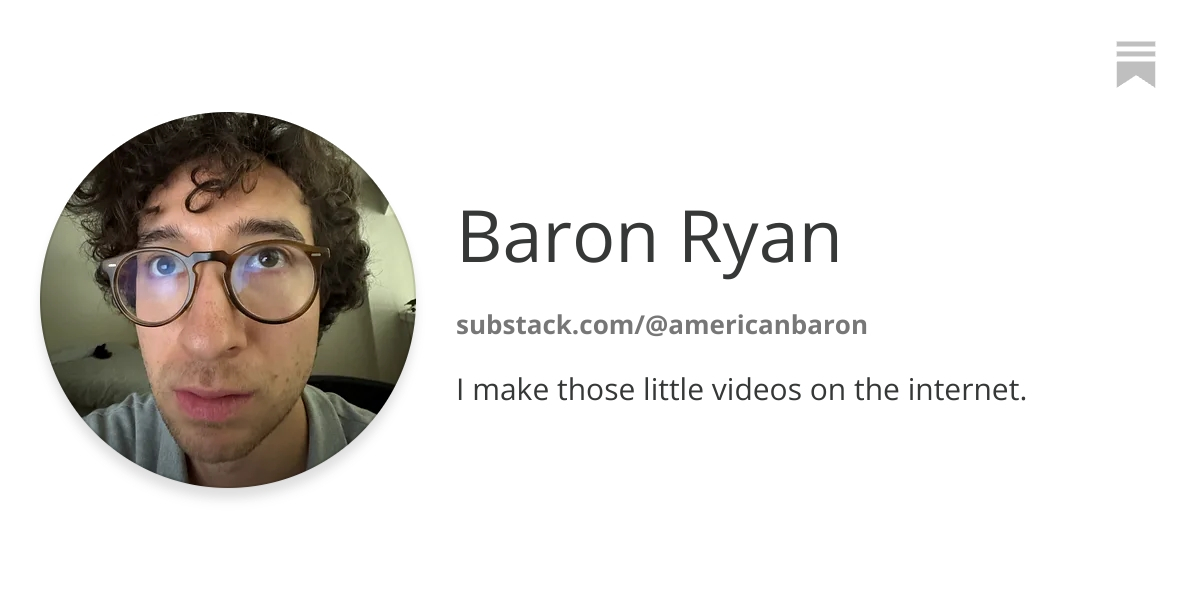 Thumbnail of Baron Ryan | Substack