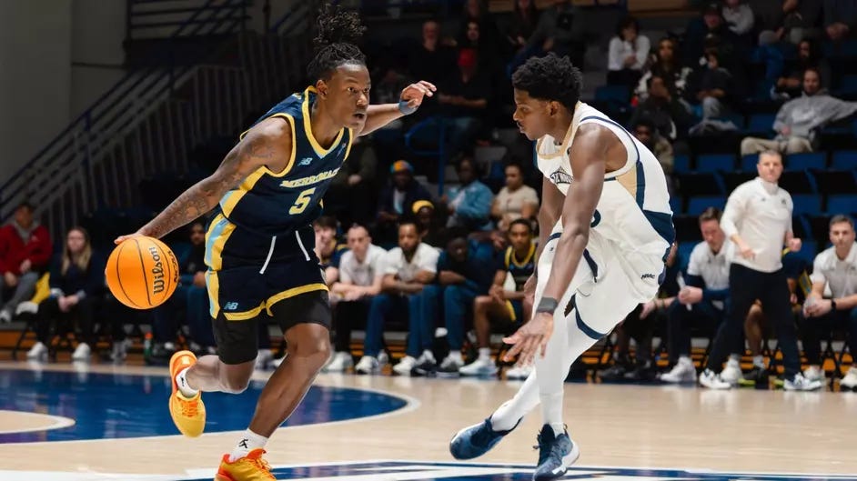 Warriors explode out of halftime to put away Mount St. Mary’s on the road and remain atop the MAAC standings