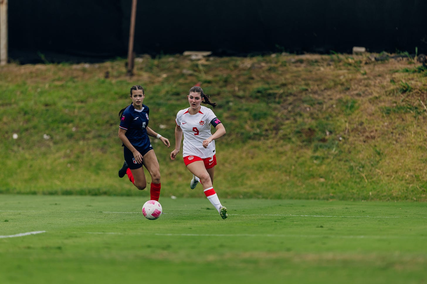 Tingley charges towards goal
