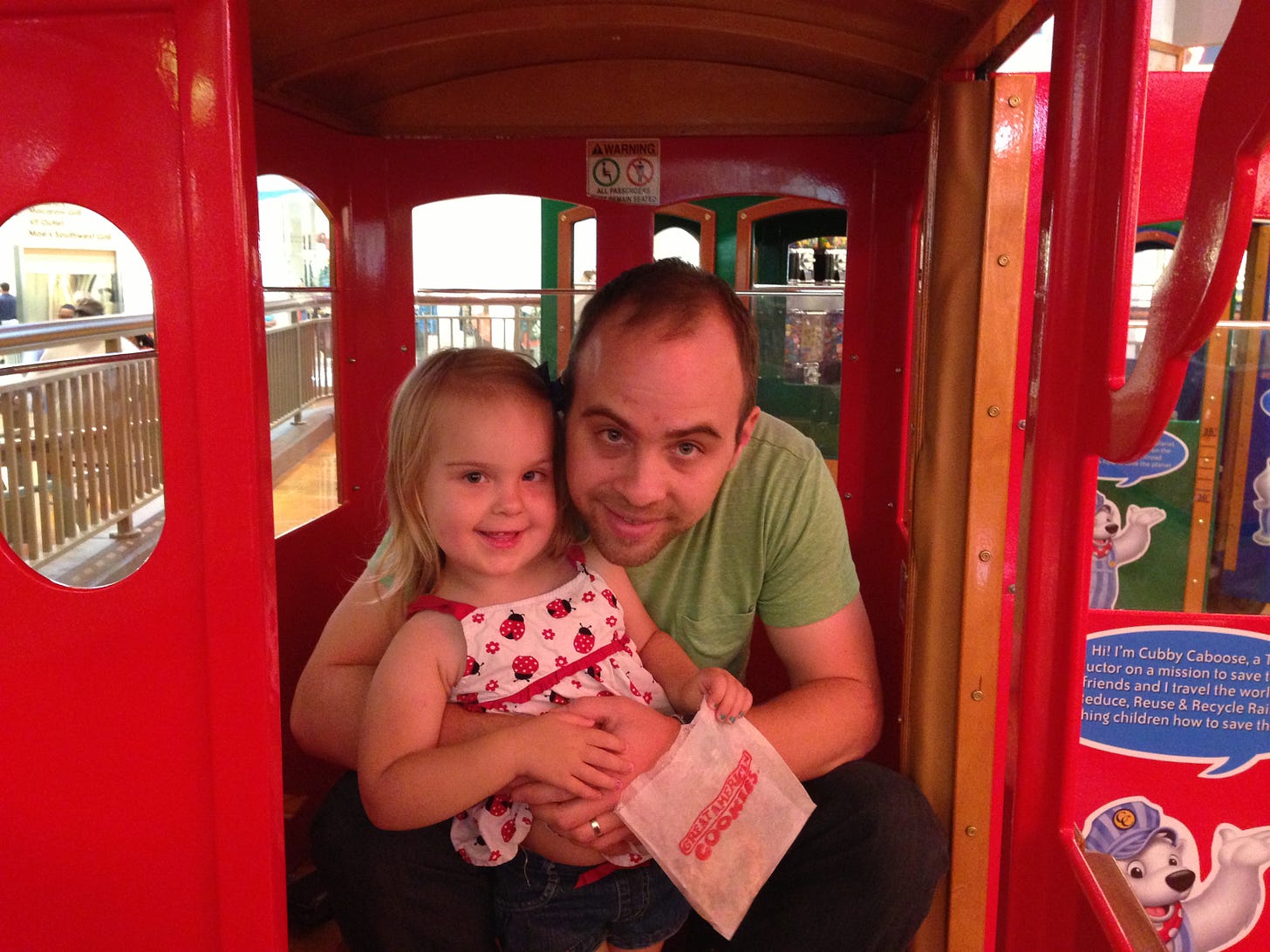 Chris and Mackenzie - Mall Train