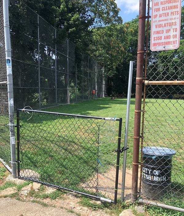 Entrance to Winters Park and field.
