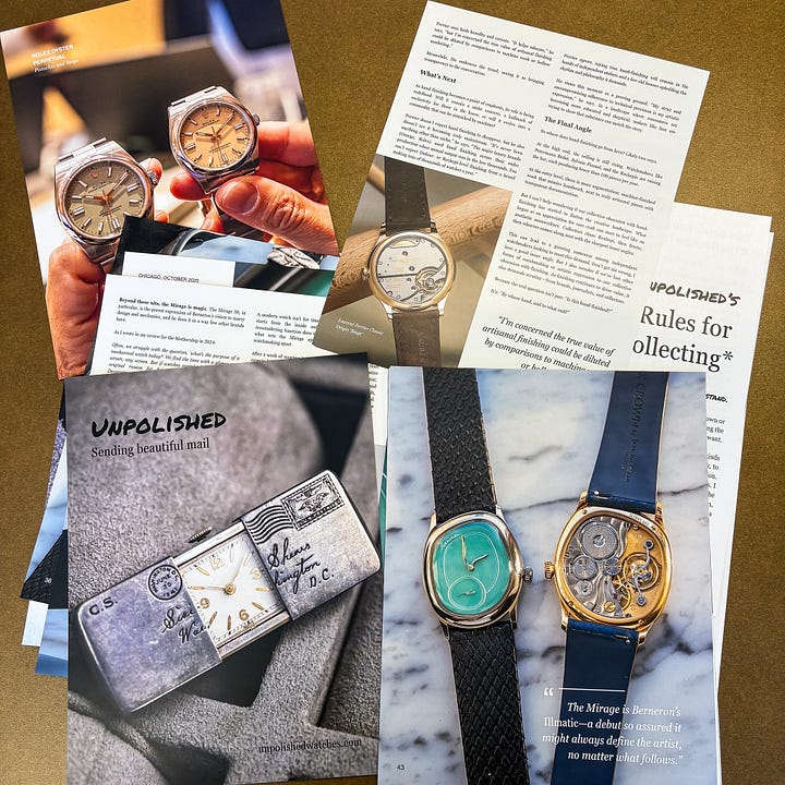 Unpolished watches magazine