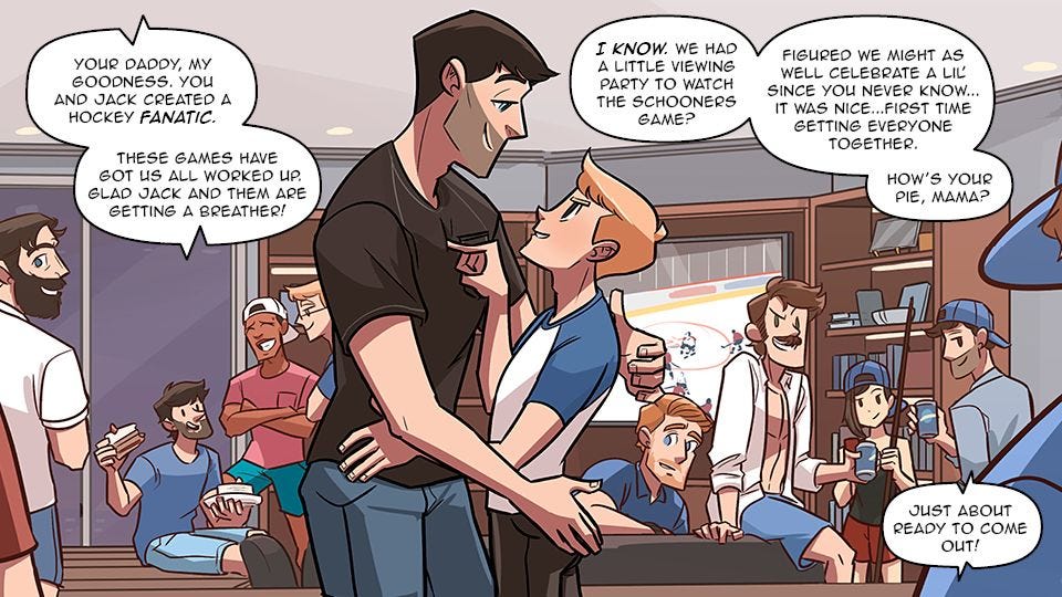 A panel from Check, Please!