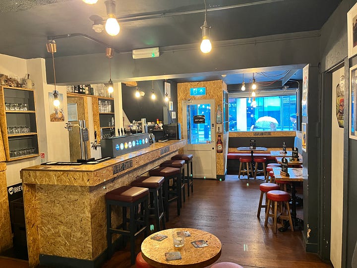 Outside and inside at Piper's Corner