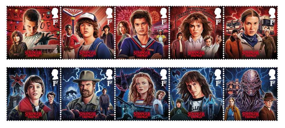 Royal Mail celebrates Stranger Things finale with stamp set | indy100