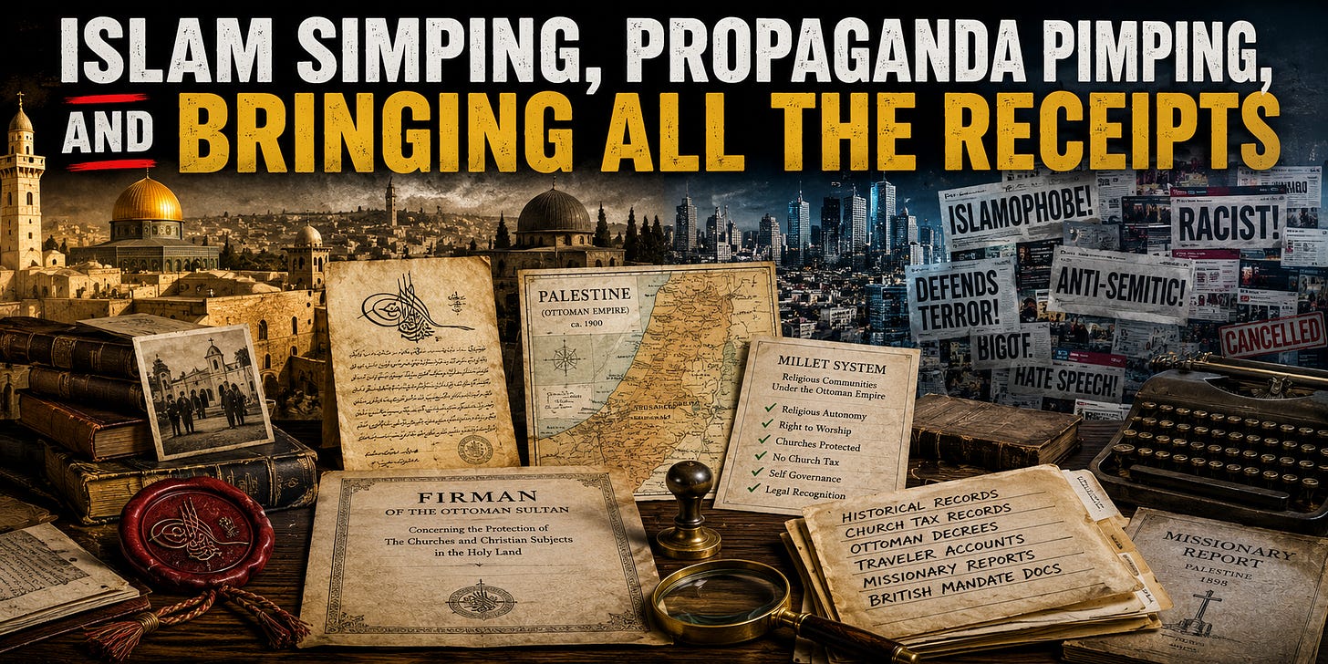 Modern Israelis vs Ottoman Millet System: Bringing All the Receipts