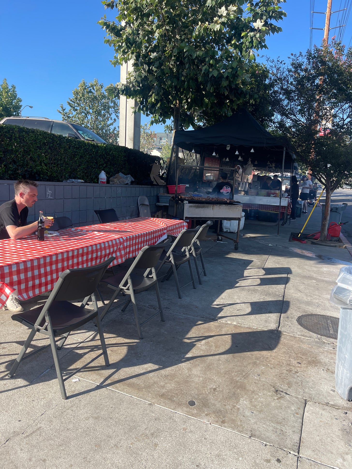 Seating at Angel's Tijuana Tacos
