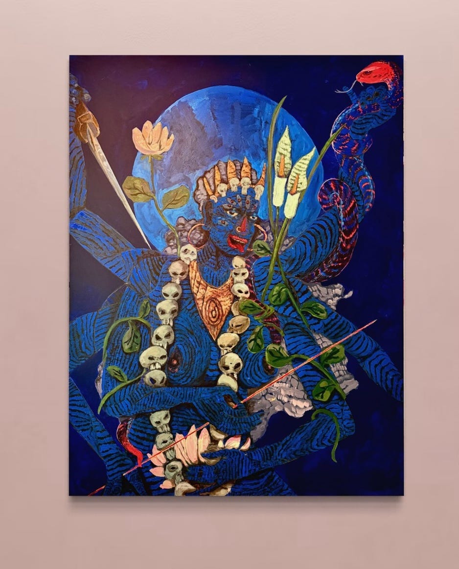Kali Ma, Acrylic on Canvas by Shabazz Larkin, 2025 Kali Ma, Acrylic on Canvas by Shabazz Larkin, 2025