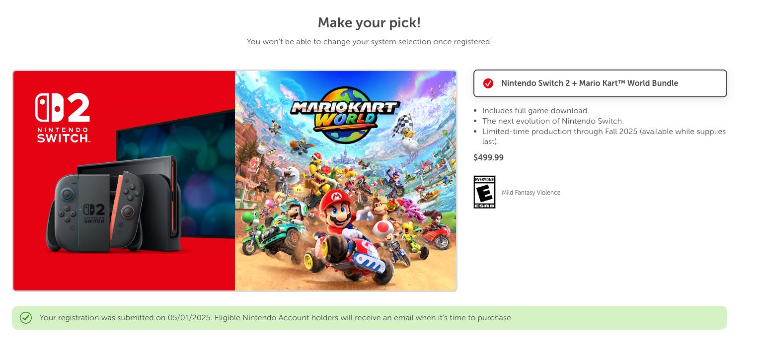 Nintendo Switch 2 pre-order: Walmart updates its console reservations pages