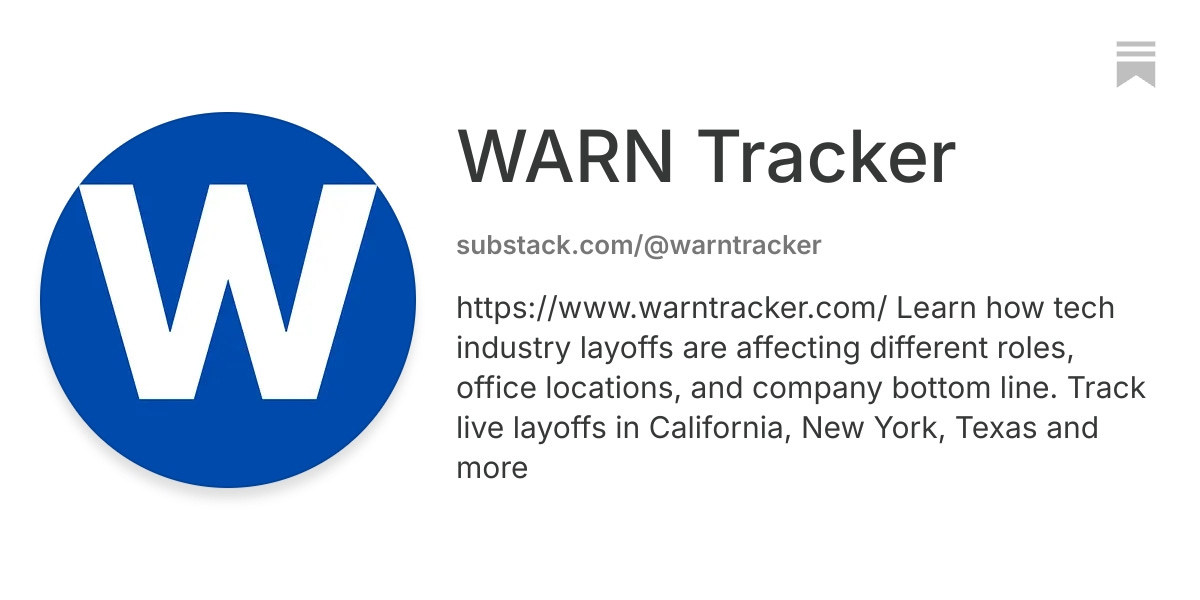 WARN Tracker | Substack