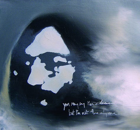 Paintings by Jae Jerkins: The Wasteland, Imagine, Einstein