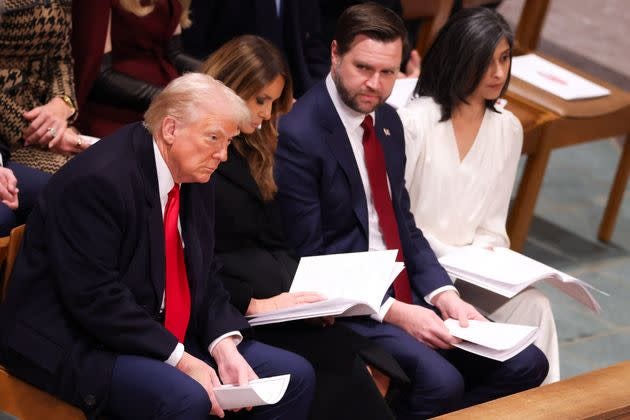 "My read is that Vice President Vance wanted someone to connect with, someone kindred to help him manage the displeasure he felt at what the bishop was saying," said Paul Hokemeyer, a therapist who's studied body language. <span class="copyright">CHARLY TRIBALLEAU via Getty Images</span>