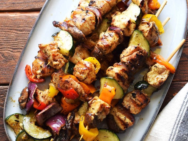 Brochetas de pollo