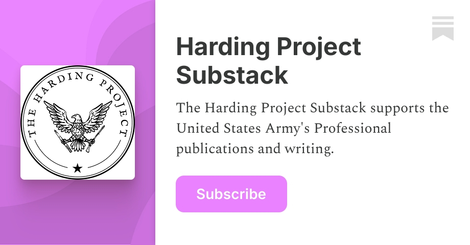 Harding Project Substack | Substack
