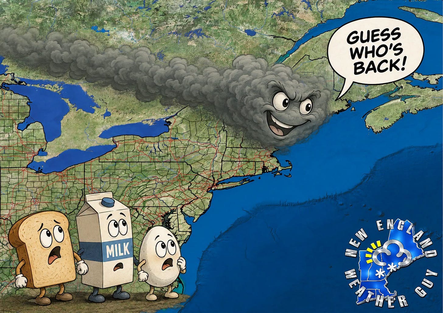 May be a doodle of map and text