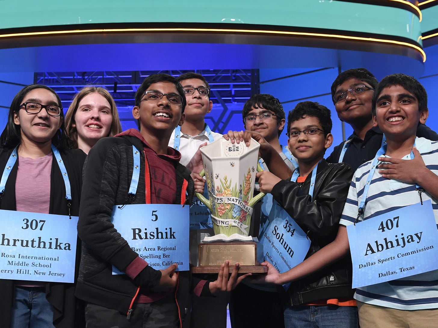 8 Co-Champions Named In 2019 Scripps National Spelling Bee : NPR 8 Co-Champions Named In 2019 Scripps National Spelling Bee : NPR