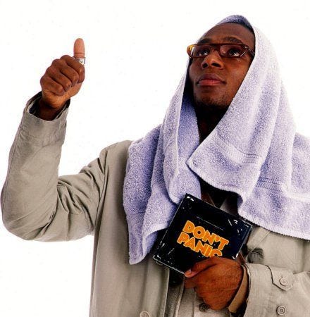 Mos Def as Ford Prefect in The Hitchhikers Guide to the Galaxy