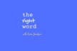 the right word