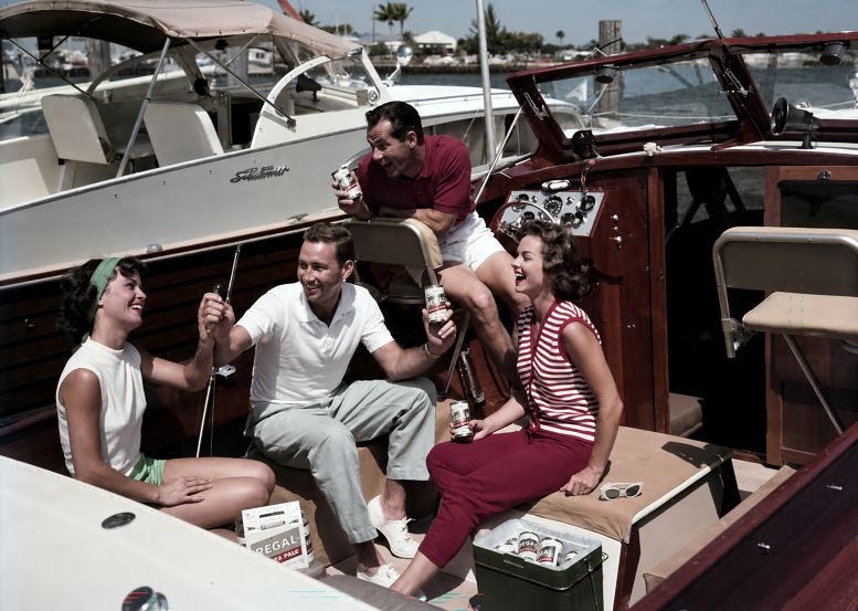 Advertisement for Regal Beer in the 1970s. Courtesy of Museum of Miami and digitally enhanced by Casey Piket.