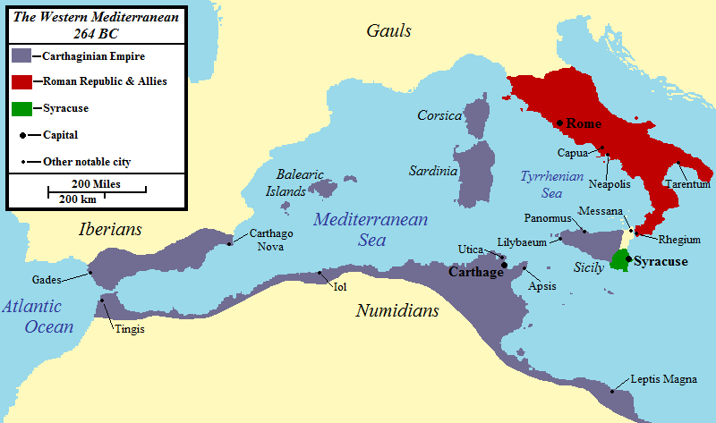The Western Mediterranean 264 BCE - World History Encyclopedia