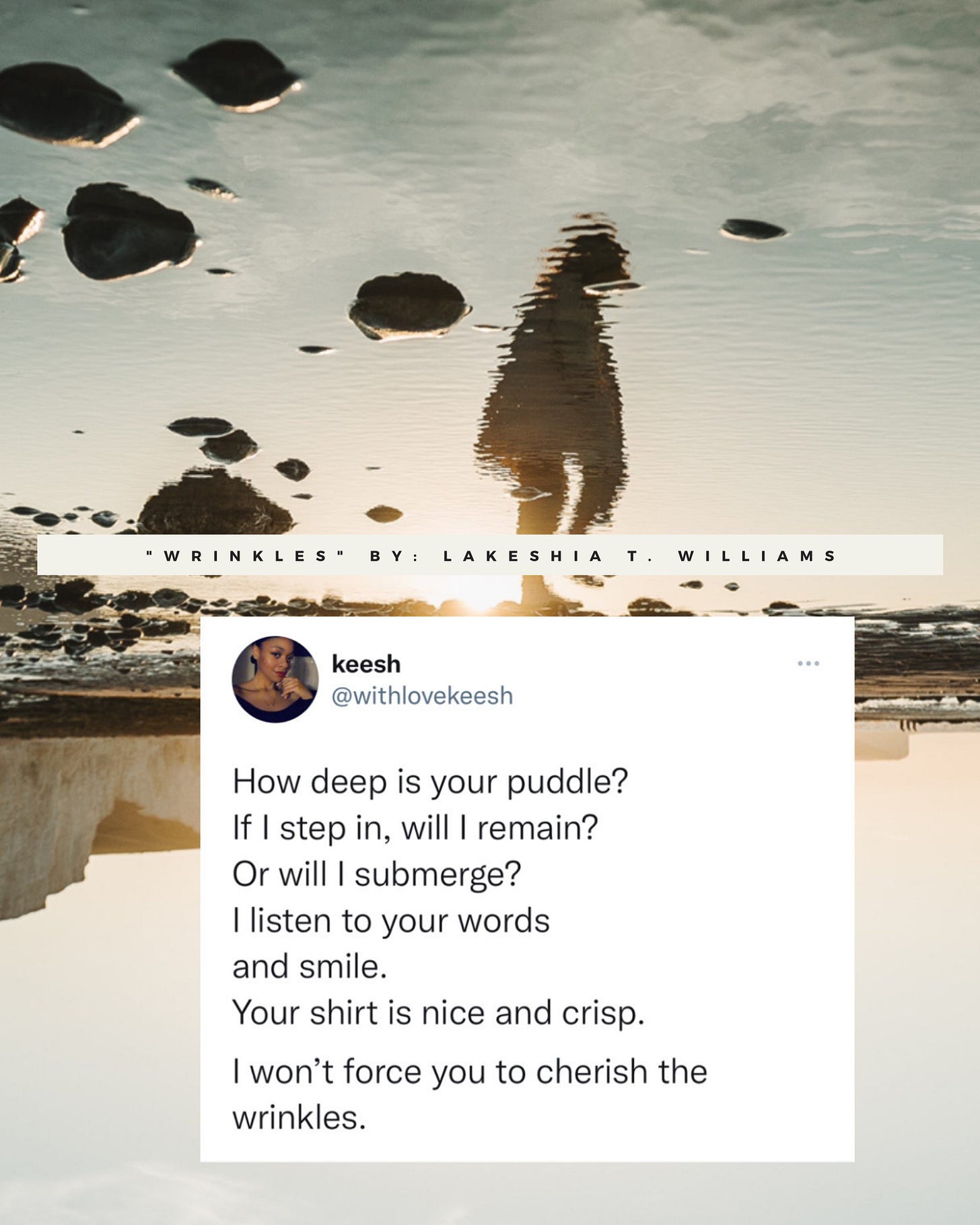 “Wrinkles”- Reconnecting with the Authentic Self Poetry Positive and powerful original poems for self love, healing journeys, shadow work, inner child healing, and divine feminine energy healing