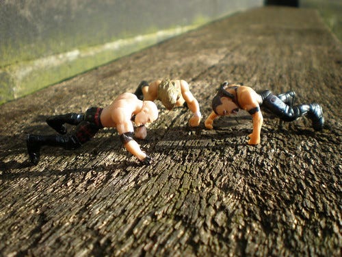 WWE wrestlers doing push ups WWE wrestlers doing push ups
