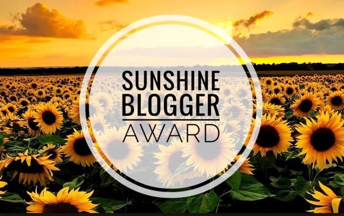 Sunshine Blogger Award | My Perpetual Project
