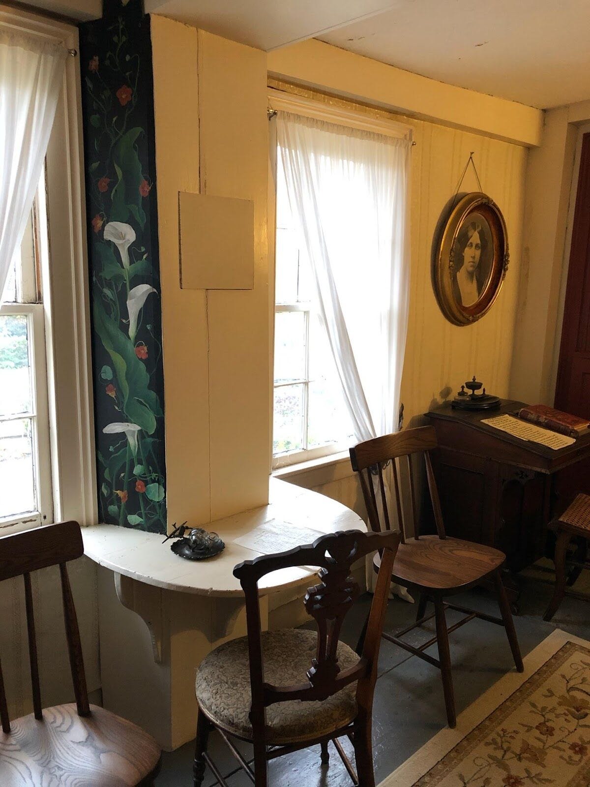 Louisa May Alcott’s Orchard House writing desk.
