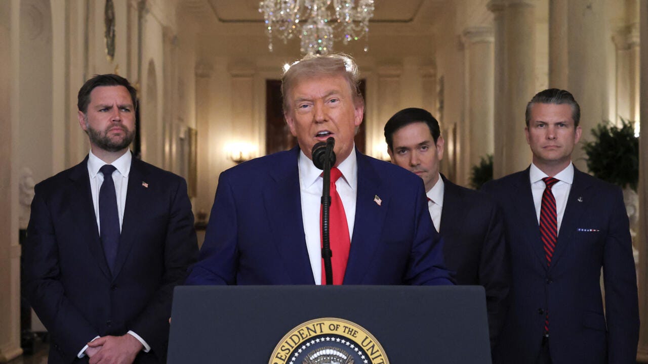 Trump says US bombed three Iranian nuclear sites, including underground Fordow installation Trump says US bombed three Iranian nuclear sites, including underground Fordow installation