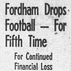 Stadium Size, Football Droppers, and Deemphasizers: Fordham