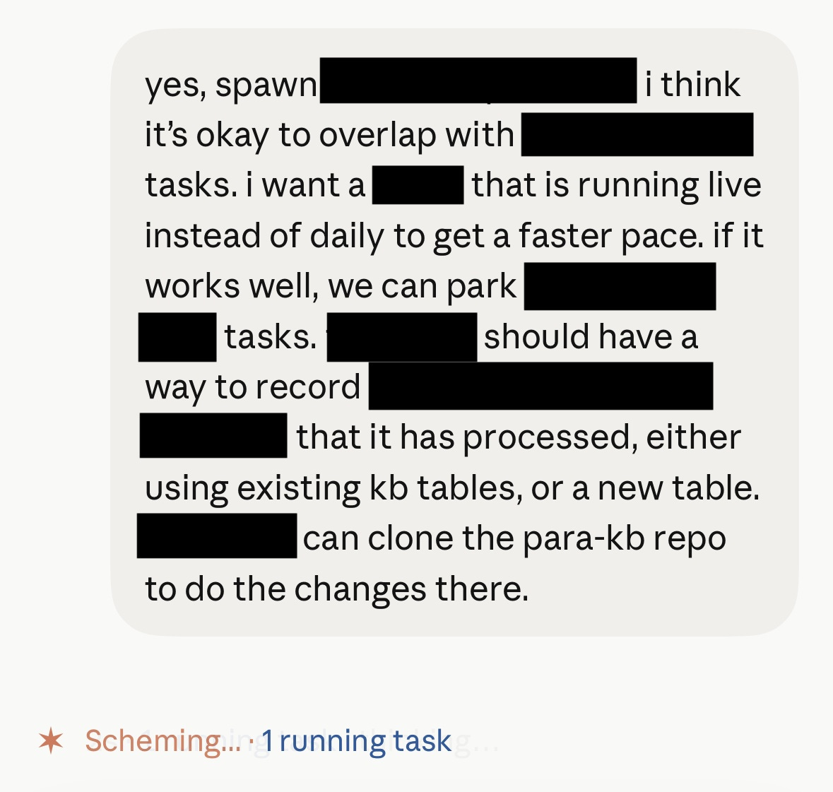 Asking a session to spawn a new session from the Claude mobile app