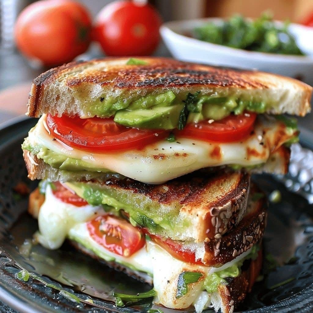 Upgrade Your Grilled Cheese with This Avocado and Tomato Twist